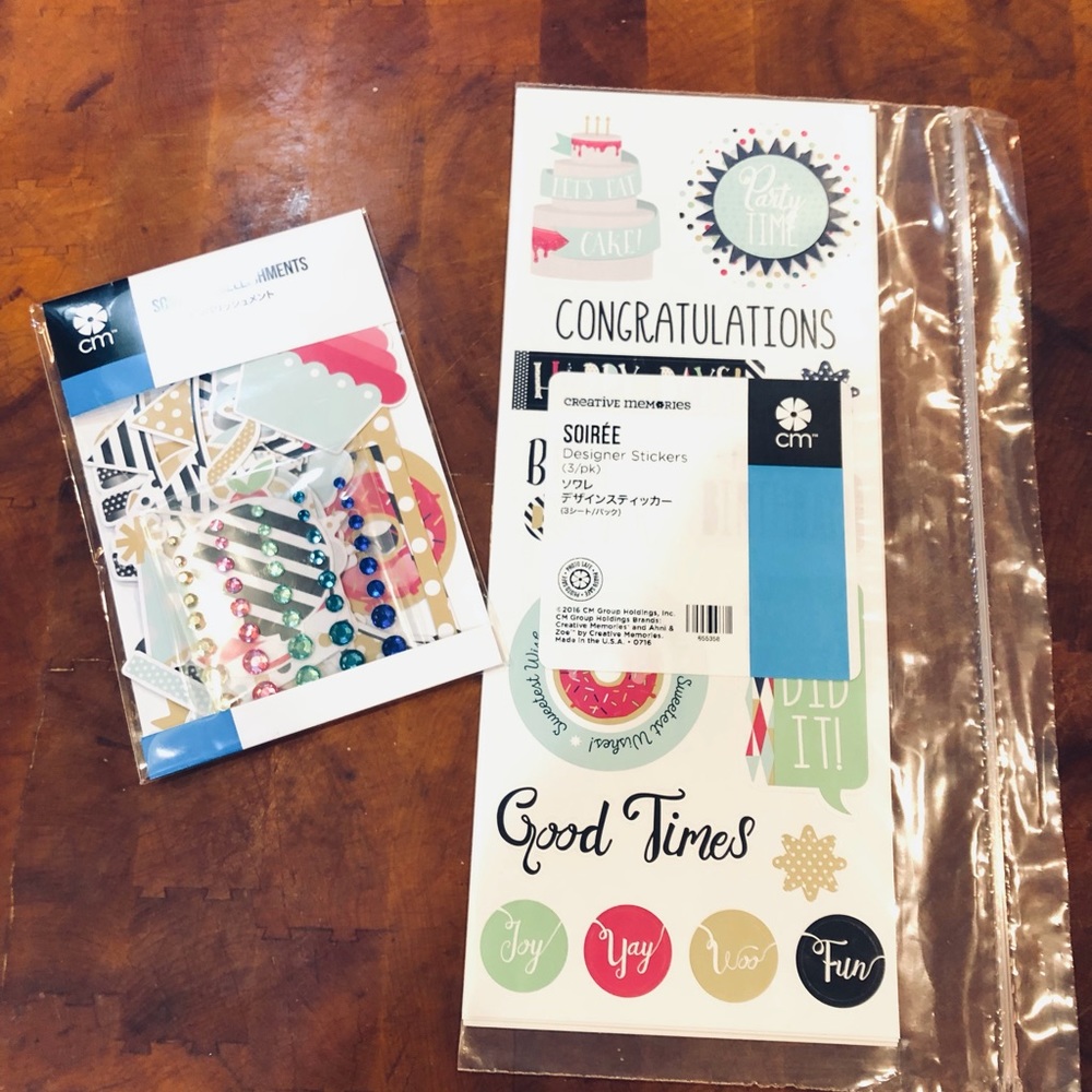 Creative Memories Soiree Embellishments & Stickers